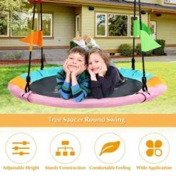 Costway 40'' Flying Saucer Tree Swing Indoor Outdoor Swing Play Set W/Hanging Strap Horse 11 Costway 40'' Flying Saucer Tree Swing Indoor Outdoor Swing Play Set W/Hanging Strap Horse -Costway GUEST 5955d0ae 6f51 4cd9 8605 f6057a563a4f