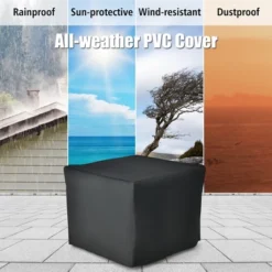 Costway 28 Inch Square Propane Gas Fire Pit Table With Fire Glasses &Rain Cover 50,000 BTU -Costway GUEST 5a36be1e a44b 460f bd8a 7ea246960fbb