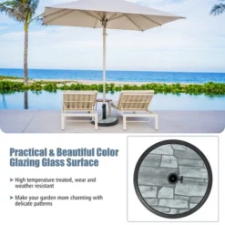 Costway 19'' Patio 35 LBS Round Umbrella Base Stand Holder 1.4''-1.9'' Market Table Outdoor 13 Costway 19'' Patio 35 LBS Round Umbrella Base Stand Holder 1.4''-1.9'' Market Table Outdoor -Costway GUEST 5a4574a1 ac99 4332 aab7 d1e3a70c676d