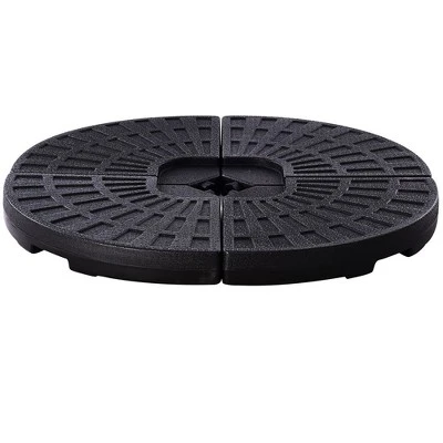 Costway 4 Plate Patio Offset Umbrella Base Stand Weights Sand/Water Filled Base 7 Costway 4 Plate Patio Offset Umbrella Base Stand Weights Sand/Water Filled Base - Image 7