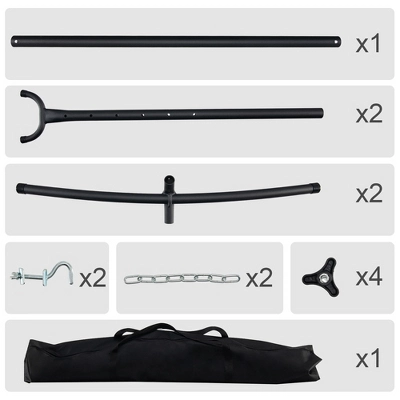 Costway 2-Person Hammock Stand Heavy-Duty Frame Storage Bag Included 450 LBS Capacity 8 Costway 2-Person Hammock Stand Heavy-Duty Frame Storage Bag Included 450 LBS Capacity - Image 8