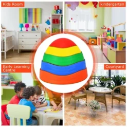 Costway 5pcs Kids Balance Stepping Stones Indoor & Outdoor Coordination & Balance Toy -Costway GUEST 5cddacb3 3173 48fa 9539 b1f7fda1437e