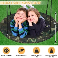 Costway 40'' Kids Flying Saucer Tree Swing Indoor Outdoor Play Set 11 Costway 40'' Kids Flying Saucer Tree Swing Indoor Outdoor Play Set -Costway GUEST 5d003b7d 4ba0 4b46 9c71 4563125cd909