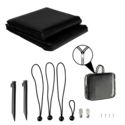 Costway 9' X 7'RV Awning Side Shade Black Mesh Screen Sunshade With Complete Kits 8 Costway 9' X 7'RV Awning Side Shade Black Mesh Screen Sunshade With Complete Kits -Costway GUEST 5d1aa3a0 8e0d 4e20 ab0b 01b4c9c894e8