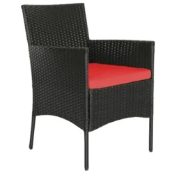 Costway 4PCS Rattan Patio Furniture Set Cushioned Sofa Chair Coffee Table Red -Costway GUEST 5e47e857 f748 4fe6 ad0f 574b1821f620