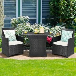 Costway 3PCS Patio Rattan Furniture Set Cushion Sofa Armrest Garden Deck 25 Costway 3PCS Patio Rattan Furniture Set Cushion Sofa Armrest Garden Deck -Costway GUEST 6037d9da 226f 4235 986e b5a660bd6cc8
