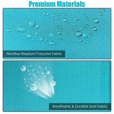 Costway 3 Person Patio Swing Canopy Yard Furniture 6 Costway 3 Person Patio Swing Canopy Yard Furniture - Image 6