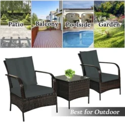 Costway 3 PCS Patio Rattan Furniture Set Coffee Table & 2 Rattan Chair W/Gray Cushions 13 Costway 3 PCS Patio Rattan Furniture Set Coffee Table & 2 Rattan Chair W/Gray Cushions -Costway GUEST 6158548f 416d 4bf4 9ba7 9fcbd829c2fb