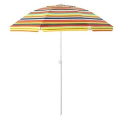 Costway 6.5Ft Patio Beach Sunshade Umbrella Portable Tilt Outdoor Yellowith Green/Navy/Blue -Costway GUEST 61894f2d 850f 4144 9cd4 28f2584ebc32