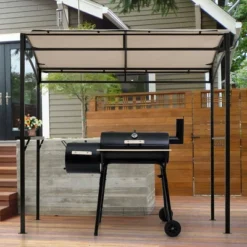 Costway 7'x4.5' Grill Gazebo Outdoor Patio Garden BBQ Canopy Shelter Storage Hook -Costway GUEST 62f052cb 3470 45cb a162 b486a8d2c66c