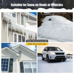 Costway 20FT Snow Roof Rake Reinforced Aluminum Snow Removal Tool For Roof -Costway GUEST 63352b42 dfdc 46e7 8376 64486b1d9469