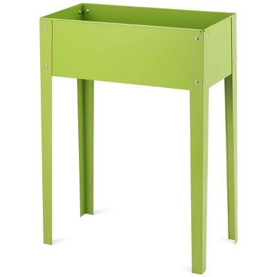 Costway 24'' X12'' Outdoor Elevated Garden Plant Stand Raised Tall Flower Bed Box 8 Costway 24'' X12'' Outdoor Elevated Garden Plant Stand Raised Tall Flower Bed Box - Image 8