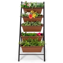 Costway 5-tier Vertical Garden Planter Box Elevated Raised Bed W/5 Container 16 Costway 5-tier Vertical Garden Planter Box Elevated Raised Bed W/5 Container -Costway GUEST 66346e2b 308b 4b61 bee5 9f3052ec7caf