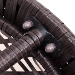 Costway Round Rattan Wicker Coffee Table Glass Top Steel Frame Patio Furni W/Lower Shelf -Costway GUEST 67473919 7f71 4d6f 9089 fc5a3c46c56c