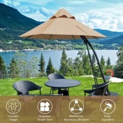 Costway 11FT Outdoor Cantilever Offset Hanging Umbrella W/ Base Wheel 17 Costway 11FT Outdoor Cantilever Offset Hanging Umbrella W/ Base Wheel -Costway GUEST 67d458b9 f904 4777 86fe 6de8ddc6af15