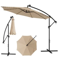 Costway 10FT Patio Solar-Lighted 112 LED Cantilever Offset Umbrella Crank Tilt Outdoor 20 Costway 10FT Patio Solar-Lighted 112 LED Cantilever Offset Umbrella Crank Tilt Outdoor -Costway GUEST 69ba6301 f36c 46d2 aa3f 354bad1cb58a