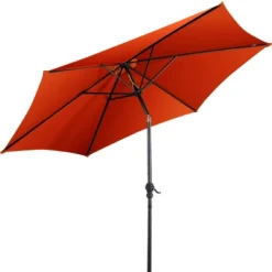 Costway 9FT Patio Umbrella Patio Market Steel Tilt W/ Crank Outdoor Yard Garden Orange 16 Costway 9FT Patio Umbrella Patio Market Steel Tilt W/ Crank Outdoor Yard Garden Orange -Costway GUEST 6e7a4e47 1474 42fa 9901 4fb8f3203686 1