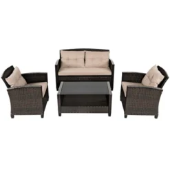 Costway 8pcs Patio Rattan Conversation Set Cushioned Outdoor Furniture Set 14 Costway 8pcs Patio Rattan Conversation Set Cushioned Outdoor Furniture Set -Costway GUEST 6eaf34ca d1b6 443c 9609 2a03f52cf2f5