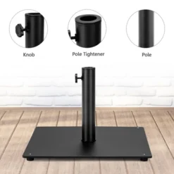 Costway 10ft Solar Lights Patio Umbrella Outdoor W/ 36 LBS Steel Umbrella Stand -Costway GUEST 709684ad 4cc2 46e3 91db 9f954d495568