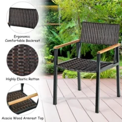 Costway 7PCS Patio Rattan Patented Dining Chair Table Set Solid Wood Frame Umbrella Hole 14 Costway 7PCS Patio Rattan Patented Dining Chair Table Set Solid Wood Frame Umbrella Hole -Costway GUEST 7188bba9 dc97 4b8b 9ef9 6dc5d2b67c00