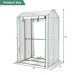 Costway 39'' X 32'' X 59'' Walk-in Garden Greenhouse Warm House For Plant Growing 12 Costway 39'' X 32'' X 59'' Walk-in Garden Greenhouse Warm House For Plant Growing -Costway GUEST 72a07080 8b35 43bd b229 2c69cdccea16