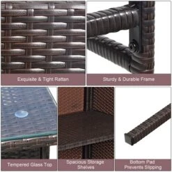 Costway Patio 3PCS Rattan Bar Table Stool Set Cushioned Chairs With Cover 16 Costway Patio 3PCS Rattan Bar Table Stool Set Cushioned Chairs With Cover -Costway GUEST 72bb72e5 aa18 42b3 89e1 0f5c3f72230c