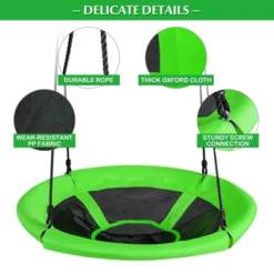 Costway 40'' Nest Tree Swing Outdoor Round Swing For Backyard BlueGreen 16 Costway 40'' Nest Tree Swing Outdoor Round Swing For Backyard BlueGreen -Costway GUEST 73f67758 098c 4215 a9e3 672459ed3dcf