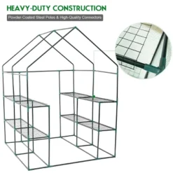 Costway Portable Mini Walk In Outdoor 2 Tier 8 Shelves Greenhouse -Costway GUEST 7473cf65 c759 4331 9232 1d3dfed44f57