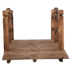 Costway 5' Wooden Bridge Stained Finish Decorative Solid Wood Garden Pond Arch Walkway 15 Costway 5' Wooden Bridge Stained Finish Decorative Solid Wood Garden Pond Arch Walkway -Costway GUEST 754dd40f 61e8 4b6f 9df5 f3bc1f48c26f
