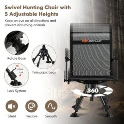Costway Swivel Hunting Chair W/4 360°Adjustable Legs Folding Silent Swivel Blind Chair 15 Costway Swivel Hunting Chair W/4 360°Adjustable Legs Folding Silent Swivel Blind Chair -Costway GUEST 759a8834 e93c 473e ab5e 39fb1abd9515