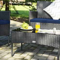 Costway 4PCS Patio Wicker Furniture Set Coffee Table Cushions W/ Cover 13 Costway 4PCS Patio Wicker Furniture Set Coffee Table Cushions W/ Cover -Costway GUEST 764ef87b f9e2 43a5 ab75 b1821afb6978