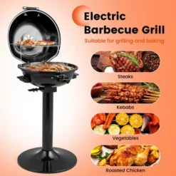 Costway 1600W Electric BBQ Grill With Warming Rack, Temperature Control & Grease Collector 16 Costway 1600W Electric BBQ Grill With Warming Rack, Temperature Control & Grease Collector -Costway GUEST 770eec1a 27db 4348 98d1 d304ce27ae06