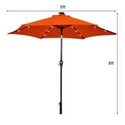 Costway 9FT Patio Solar Umbrella LED Steel Tilt With Crank 13 Costway 9FT Patio Solar Umbrella LED Steel Tilt With Crank -Costway GUEST 7762ecf4 f3b2 4bb1 bb64 1f794e7f0e91