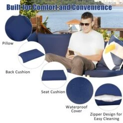 Costway 7PCS Patio Rattan Furniture Set Sectional Sofa Garden Navy Cushion 16 Costway 7PCS Patio Rattan Furniture Set Sectional Sofa Garden Navy Cushion -Costway GUEST 7786c6ef 9437 4fb7 9177 26c1f110d5f4