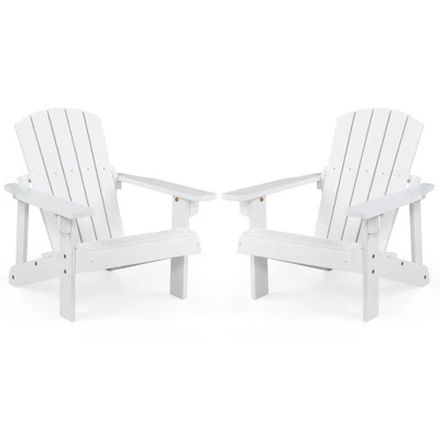 Costway Kid's Adirondack Chair Patio Wood High Backrest Arm Rest 110 LBS Capacity 9 Costway Kid's Adirondack Chair Patio Wood High Backrest Arm Rest 110 LBS Capacity - Image 9