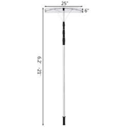 Costway 21FT Telescoping Snow Roof Rake Shovel Large Poly Blade Aluminum Tube Non-Slip Handle -Costway GUEST 785947b9 fcd0 40c5 834f c6230160143c