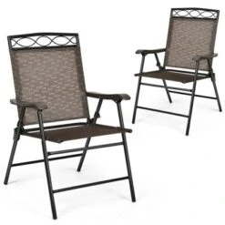 Costway 2PCS Folding Chairs Patio Garden Outdoor W/ Steel Frame Armrest Footrest 11 Costway 2PCS Folding Chairs Patio Garden Outdoor W/ Steel Frame Armrest Footrest -Costway GUEST 786525bb 9a29 4cd4 a2e3 c27f4b9dfc8c