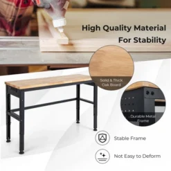 Costway 53" Adjustable Height Workbench 1760lbs Capacity Workstation W/ Power Outlets 12 Costway 53" Adjustable Height Workbench 1760lbs Capacity Workstation W/ Power Outlets -Costway GUEST 78bc531a d6d0 4dc9 836c 63210c3f56d5