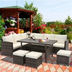 Costway 7 PCS Patio Furniture Set Rattan Sectional Conversation Sofa Coffee Table Porch -Costway GUEST 78ff20fb 702c 40b5 91a8 5c4504d1c653