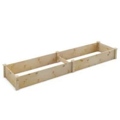 Costway Wooden Raised Garden Bed Outdoor Wood Planter Box For Vegetables Flowers Fruit -Costway GUEST 79530c22 3f27 436b 8817 351a3db7696b