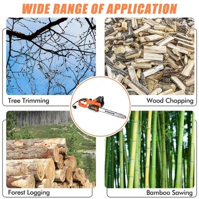 Costway 18 Inch Electric Chain Saw Wood Cutting Corded Chainsaw With Cover & Chain Brake 8 Costway 18 Inch Electric Chain Saw Wood Cutting Corded Chainsaw With Cover & Chain Brake - Image 8