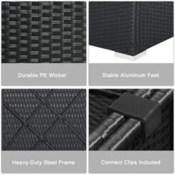 Costway 7PCS Rattan Patio Conversation Set Sectional Furniture Set W/ Red Cushion 17 Costway 7PCS Rattan Patio Conversation Set Sectional Furniture Set W/ Red Cushion -Costway GUEST 7b769153 ba6b 48e2 a0d2 33f131d004ea