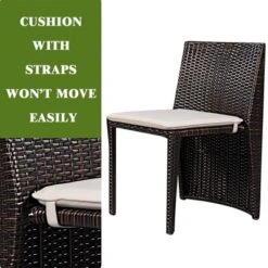 Costway 3 PCS Cushioned Outdoor Wicker Patio Set Garden Lawn Sofa Furniture Seat Brown No Assembly -Costway GUEST 7c2ff34d 0f69 4305 83e1 e3b35895aa6b