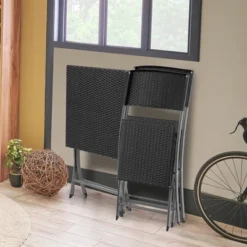 Costway 3PCS Patio Folding Rattan Bistro Set Chairs Backrest Table Garden Deck 14 Costway 3PCS Patio Folding Rattan Bistro Set Chairs Backrest Table Garden Deck -Costway GUEST 7c3ad54c 09b5 4c98 bdb5 2bb01603fe72