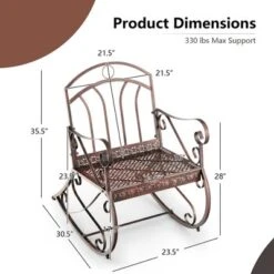 Costway 2PCS Patio Rocking Chair Art Scroll Rocker Backrest Armrests 13 Costway 2PCS Patio Rocking Chair Art Scroll Rocker Backrest Armrests -Costway GUEST 7d9f71a8 c022 4999 8c2b 4ed0f58dd565
