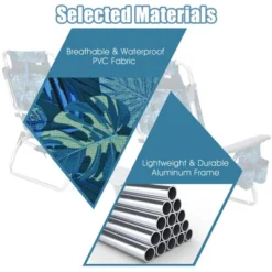 Costway 4PCS Folding Backpack Beach Chair Reclining Camping Chair W/ Storage Bag 18 Costway 4PCS Folding Backpack Beach Chair Reclining Camping Chair W/ Storage Bag -Costway GUEST 7f82bb53 567e 4341 b3c8 107700f7dfe0