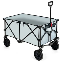 Costway Folding Collapsible Wagon Utility Camping Cart W/Wheels & Adjustable Handle RedGreyNavy -Costway GUEST 8091df20 613a 4df8 b0bb 376301332c6c