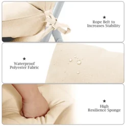 Costway 22'' X44'' Indoor Outdoor Back Chair Cushion Tufted Pillow Patio Seating Pad BlackBeigeBrown -Costway GUEST 80ee4cbc 4c19 4db6 979d 656a59e04f3f