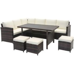 Costway 7 PCS Patio Furniture Set Rattan Sectional Conversation Sofa Coffee Table Porch -Costway GUEST 81e49e7e 7f7c 489c af64 61fc223f6e07