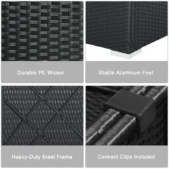 Costway 7PCS Patio Rattan Furniture Set Sectional Sofas Off White & Navy Cushion Covers 12 Costway 7PCS Patio Rattan Furniture Set Sectional Sofas Off White & Navy Cushion Covers -Costway GUEST 8318ae0f 2a3a 4b00 931f e6114d27c6d1